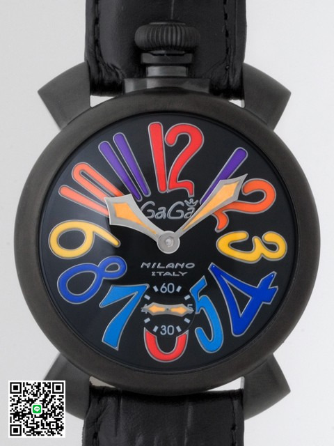ガガ･ミラノ マニュアル 48mm 手巻き 5012.3 ブラック皮 スーパーコピーガガ･ミラノ マニュアル 48mm 手巻き 5012.3 ブラック皮 スーパーコピー