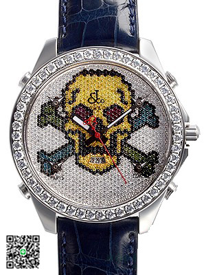 ジェイコブ クォーツ ステンレス JC-SKULL1D スーパーコピー