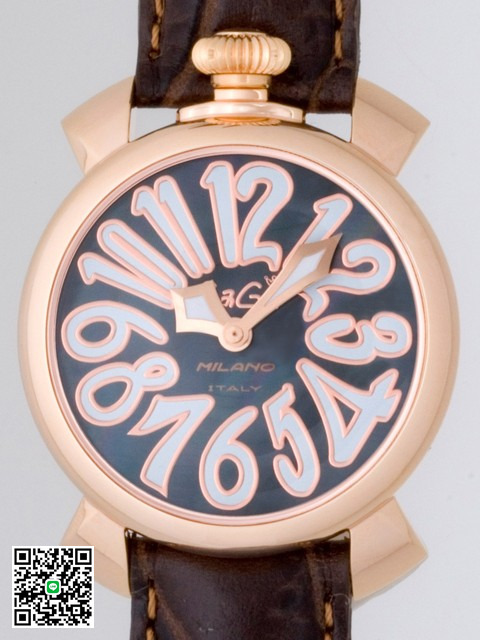 ガガ･ミラノ マニュアル40mm クォーツ 5021.3 ダークブラウン皮 スーパーコピー