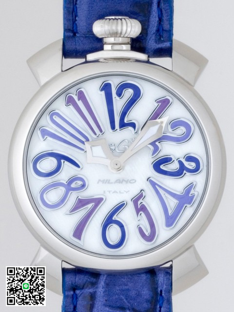 ガガ･ミラノ マニュアル40mm クォーツ 5020.3 ブルー皮 スーパーコピー