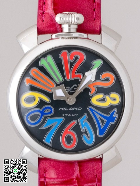 ガガ･ミラノ マニュアル40mm クォーツ 5020.2 チェリー皮 スーパーコピー
