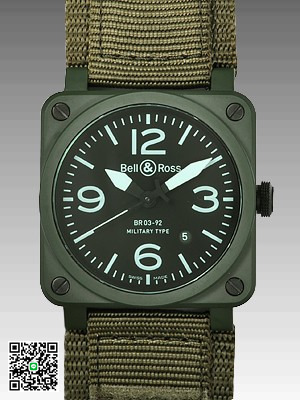 ベル＆ロス BR03-92 MILITARY CERAMIC ブラック メンズ スーパーコピー