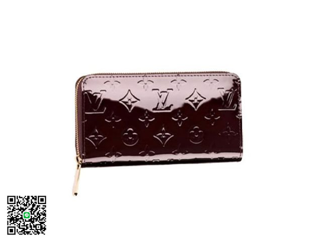 LOUIS VUITTON モノグラム ヴェルニ ラウンドファスナー長財布 ジッピーウォレットローズフロランタン M91530 ブランド コピー