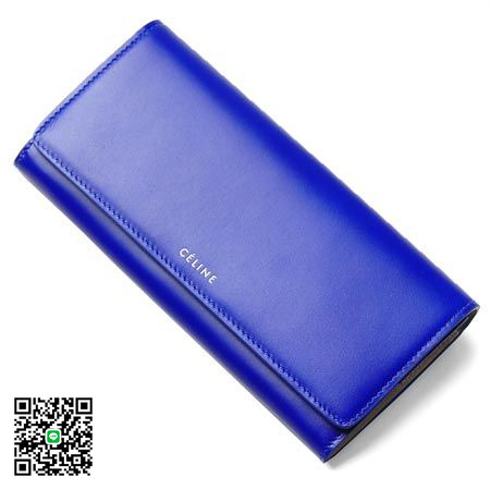 セリーヌ CELINE 長財布 小銭入れ付き Large Multifunction ラージマルチファンクション マリンブルー×クレマホワイト 10760 3fjn 07be スーパーコピー