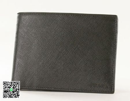 プラダ サフィアーノ 二つ折財布 ブラック 2M0738 スーパーコピー