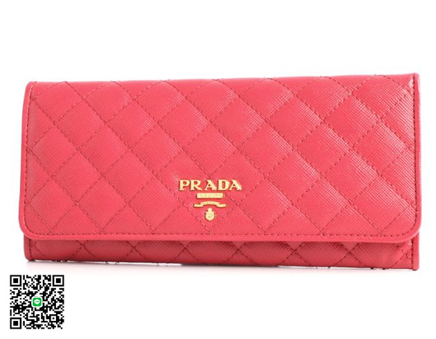プラダ SAFFIANO QUILTING 長財布 フーシャピンク＆ゴールド 1M1132 スーパーコピー