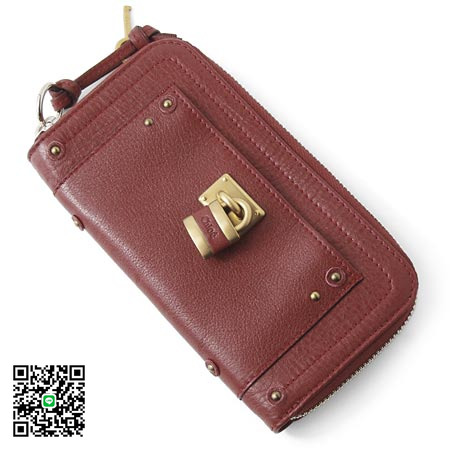 Chloe クロエ ラウンドファスナー 長財布 PADDINGTON パディントン チェリーレッド7epm02-7e422-166 スーパーコピー