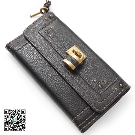 クロエ Chloe 長財布 PADDINGTON パディントン ダークブラウン 8ep042-7e422-175 スーパーコピー