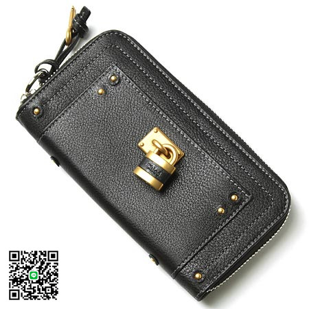 クロエ Chloe ラウンドファスナー長財布 PADDINGTON パディントン ブラック 7epm02-7e422-001 スーパーコピー