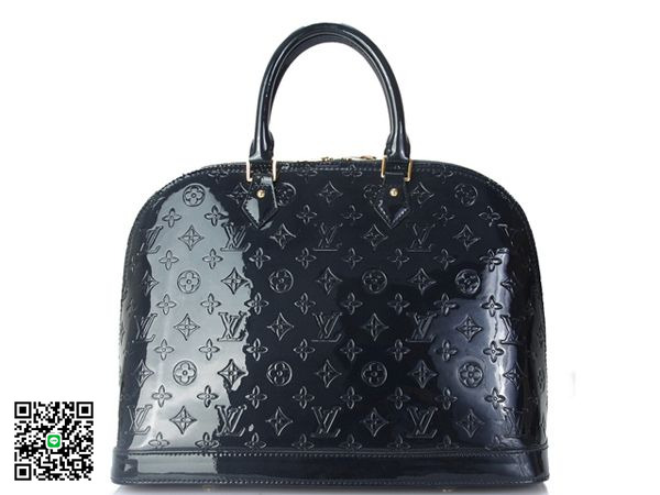 ルイ·ヴィトン LOUIS VUITTON モノグラムヴェルニ アルマ MM ブルーアンフィニ M91448 スーパーコピー