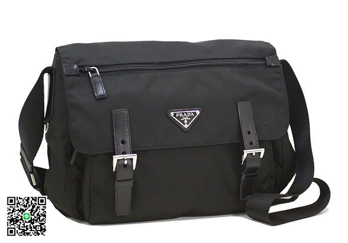 プラダ PRADA 斜めがけショルダーバッグ ナイロン ブラック BT6671 スーパーコピー