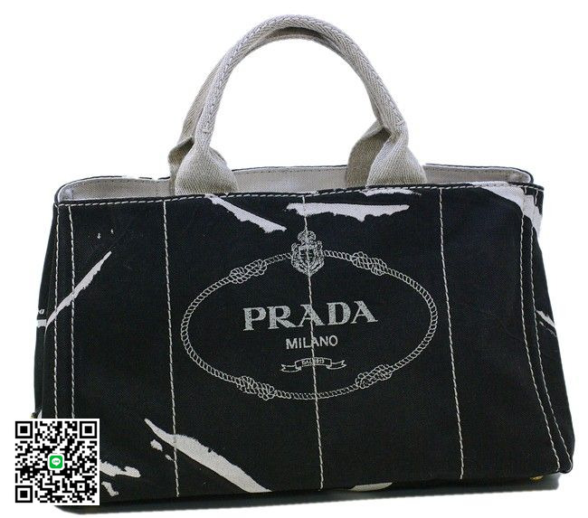 プラダ バッグ PRADA トートバッグ キャンバス ブラック B1872 スーパーコピー