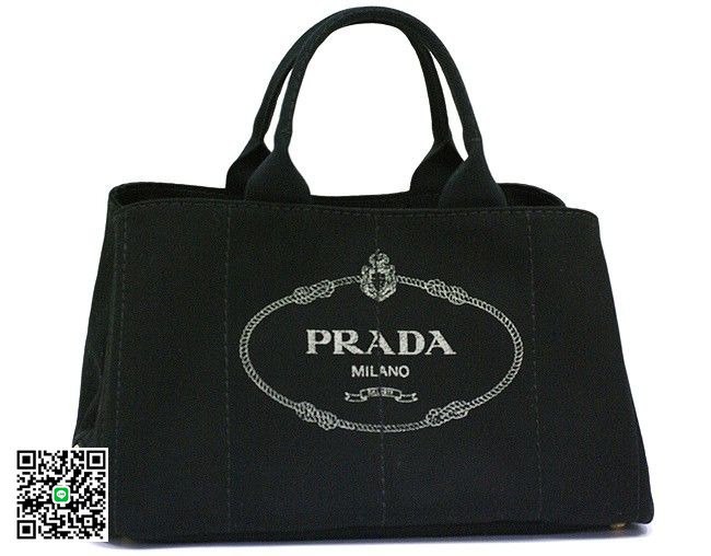 プラダ PRADA トートバッグ キャンバス ブラック BN18725 スーパーコピー