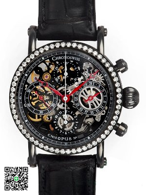 クロノスイス シリウスクロノ ブラック スケルトン CH7525SD スーパーコピー