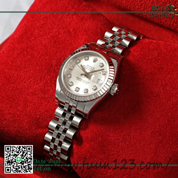 ロレックス 179174G レディース デイトジャスト ROLEX 銀 スーパーコピー