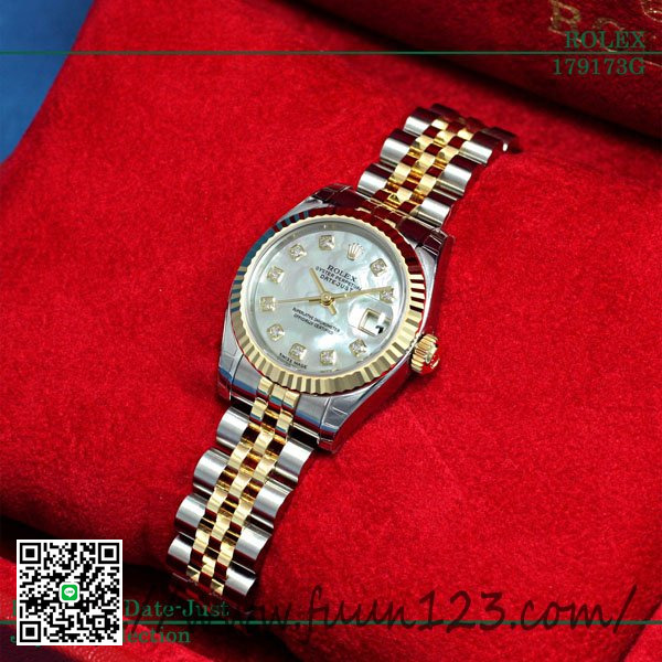 ロレックス 179173NG レディース デイトジャスト ROLEX 白シェル スーパーコピー