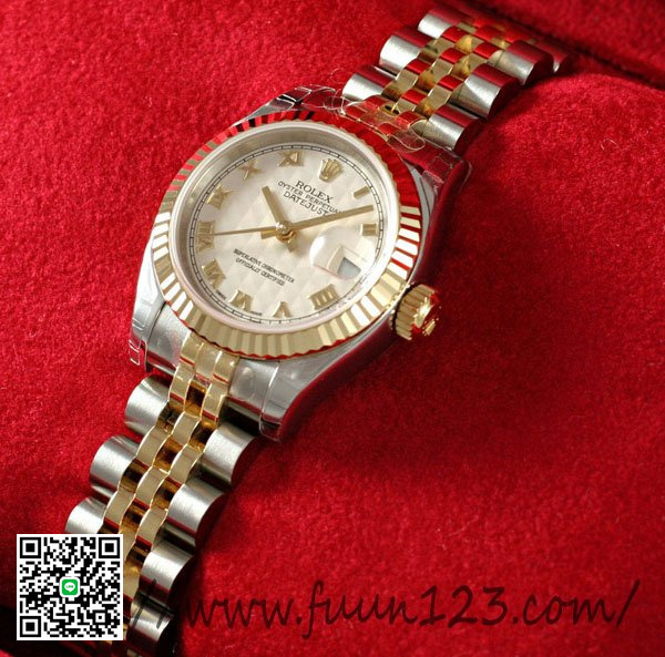 ロレックス 179173 レディース デイトジャスト ROLEX 白ピラミッドローマ スーパーコピー