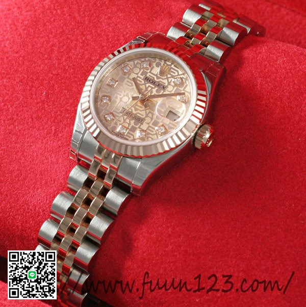 ロレックス 179171G レディース デイトジャスト ROLEX ピンク彫コンピュータ スーパーコピー