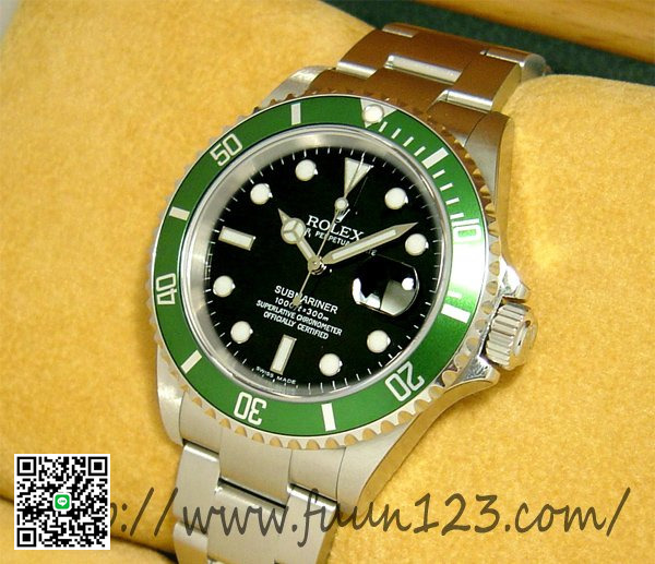 ロレックス サブマリーナ デイト グリーンベゼル ROLEX 16610LV スーパーコピー