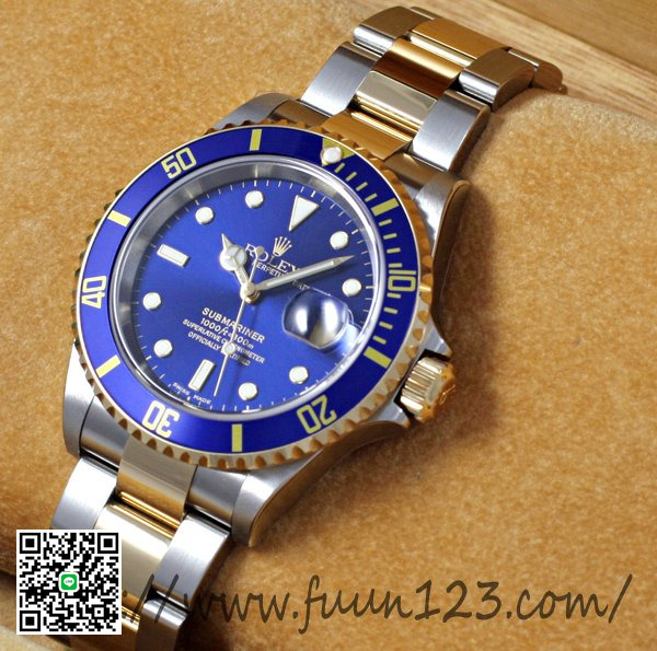 ロレックス サブマリーナ デイト コンビ 青 ROLEX 16613 スーパーコピー
