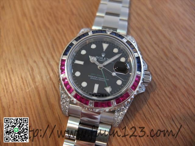 ロレックス ＧＭＴマスター Ref.116710LN アフターダイヤ スーパーコピー