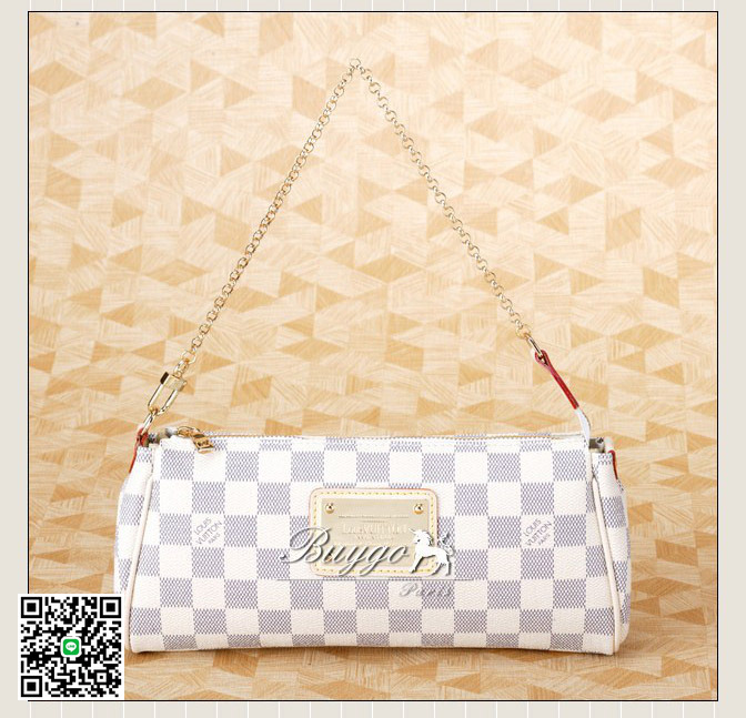 ルイヴィトン ダミエ・アズール LV バッグ ポシェット エヴァ N55214 スーパーコピー