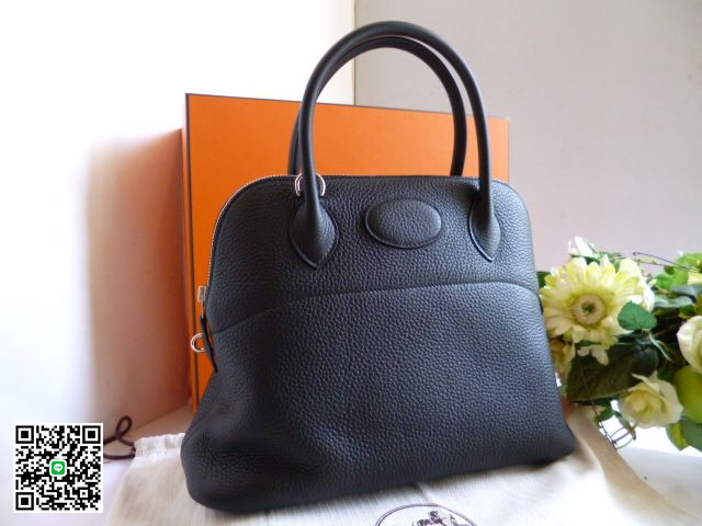 エルメス ボリード31黒トリヨンクレマンス S金具Q刻印 hb-038 スーパーコピー
