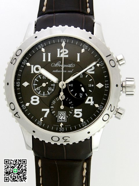 ブレゲ トランスアトランティック 3810ST/92/9ZU タイプ21 皮ベルト グレー スーパーコピー