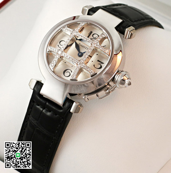 カルティエ パシャ32 グリッド ホワイトゴールド WJ11932G WG スーパーコピー