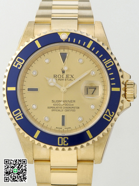 ロレックス ROLEX サブマリーナ デイト 16618SG シャンパン YG スーパーコピー