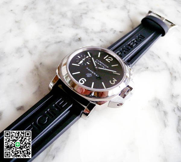 パネライ ルミノール マリーナ ロゴ PAM00005 SS-case (44mm) 黒文字盤 スーパーコピー