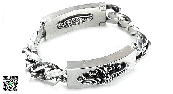 クロムハーツ ブレスレット（Chrome Hearts）ダブルIDダガー/Fクロスクラッシックブレスレット CB61 スーパーコピー
