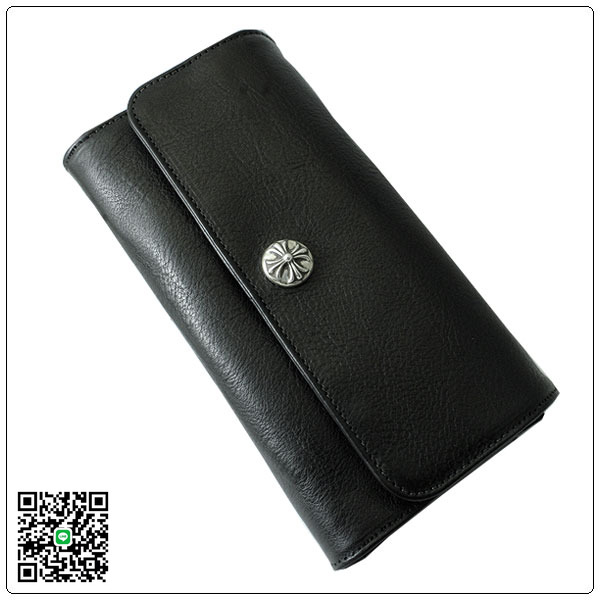 クロムハーツ 財布（Chrome Hearts）ジュディ・ブラック・ヘビーレザー CW270BK