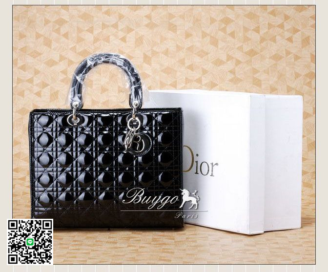 クリスチャン・ディオール バッグ 2012年春夏 ブラック カナージュハンドバッグ VRB44511 DIOR