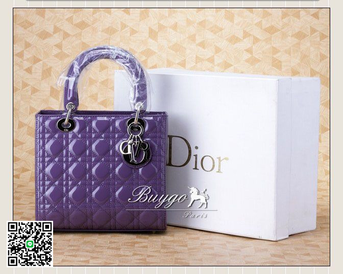 クリスチャンディオール 2012年春夏 LADY DIOR ハンドバッグ クリアブルー CAL44557