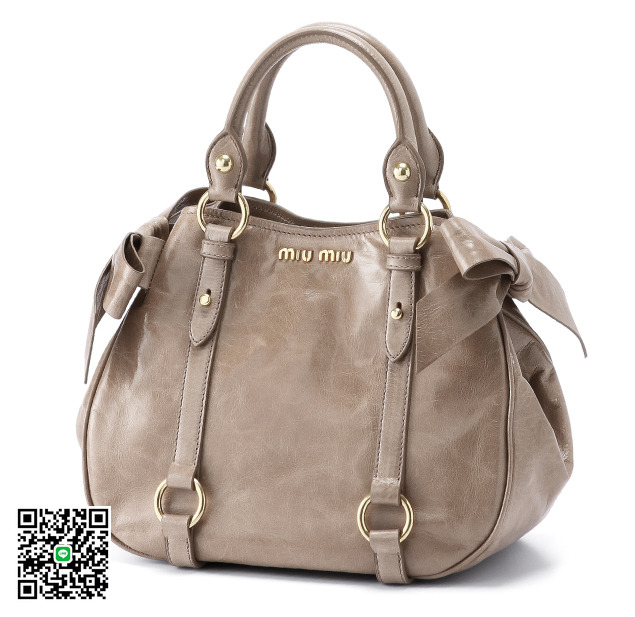 ミュウミュウ 2013年春夏新作VITELLO LUXリボンデザイン ショルダー付 ハンドバッグ RN0892 X72 F0770 スーパーコピー