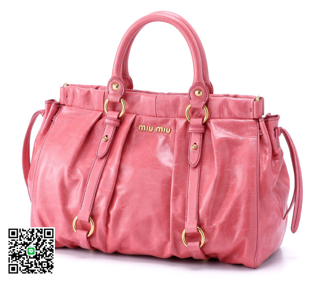 ミュウミュウ 2013年春夏新作VITELLO LUXショルダー付 ハンドバッグ RT0383 X72 F0028