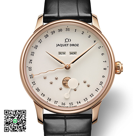 ジャケ・ドロー エクリプス 18KRG アイボリー エナメル Ref.J012633203 スーパーコピー